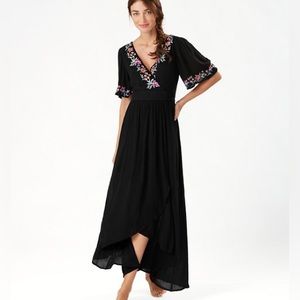Tommy Bahama Embroidered Wrap Dress